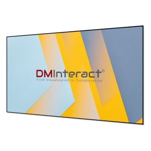 DMInteract 100inch 16:9 4K Thin Frame Black Crystal ALR Projector Screen For Normal/Long Throw Projectors