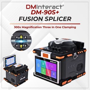 DMInteract DM-90S+ 300x Magnification Three In One Clamping and 8 Second Welding Fusion Splicer Machine