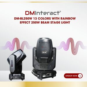 DMInteract DM-BL250W 13 Colors with Rainbow Effect 250W Beam Stage Light