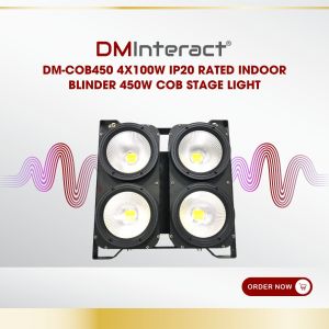 DMInteract DM-COB450 4*100W IP20 Rated Indoor Blinder 450W COB Stage Light