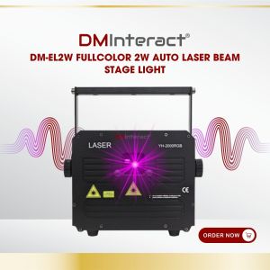 DMInteract DM-EL2W FullColor 2W Auto Laser Beam Stage Light