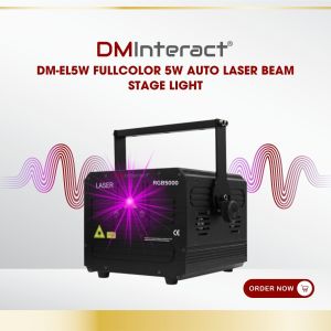 DMInteract DM-EL5W FullColor 5W Auto Laser Beam Stage Light