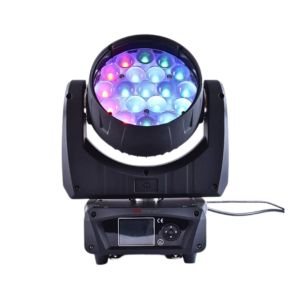DMInteract DM-MHL19W RGBW Infinite Color Mixture 19pecs x 15W Zoom Moving Head Stage Light