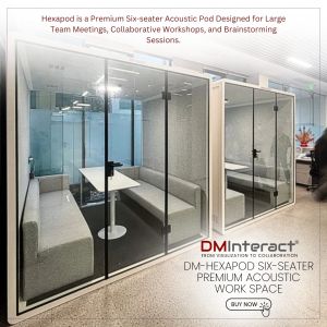 DMInteract DM-HexaPod Six-Seater Premium Acoustic Work Space