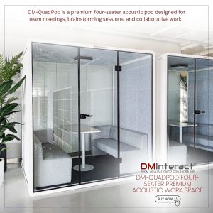 DMInteract DM-QuadPod Four-Seater Premium Acoustic Work Space
