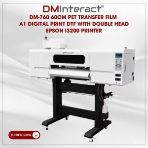 DMInteract DM-760 70CM PET Transfer Film A1 Digital Print DTF with Double Head Epson I3200 Printer