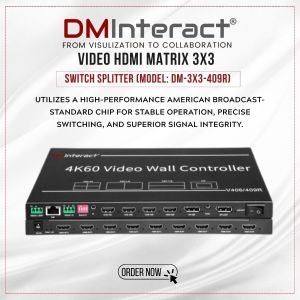 DMInteract 3x3 4K HDMI 9 Channels Video Wall Controller