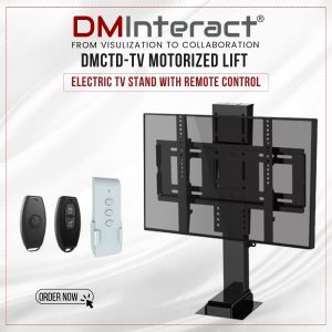 DMInteract DMCTD-TV Motorized Lift Height adjustable Electric TV Stand with Remote Control