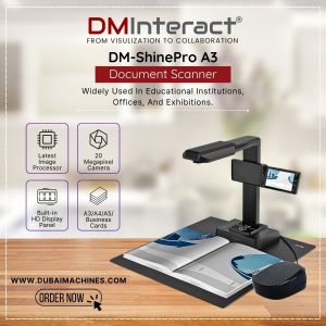 DMInteract DM-ShinePro A3 20 Mega Pixel 5-Inch LCD Display High Speed Book & Document Scanner